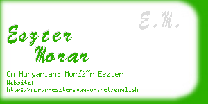 eszter morar business card